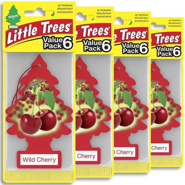 Main image of Car Air Freshener | Hanging Tree Provides Long Lasting Scent for Auto and Home | 24 Air Fresheners |Wild Cherry