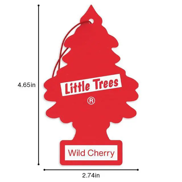 Alt view image 6 of 7 - Car Air Freshener | Hanging Tree Provides Long Lasting Scent for Auto and Home | 24 Air Fresheners |Wild Cherry