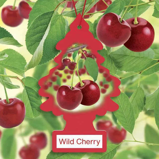 Alt view image 3 of 7 - Car Air Freshener | Hanging Tree Provides Long Lasting Scent for Auto and Home | 24 Air Fresheners |Wild Cherry