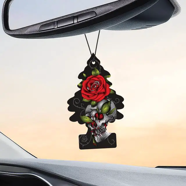 Alt view image 5 of 7 - Car Air Freshener | Hanging Tree Provides Long Lasting Scent for Auto and Home | 24 Air Fresheners |Rose Thorn