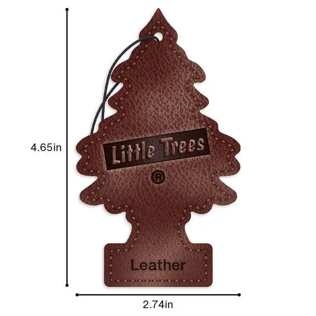 Alt view image 6 of 7 - Car Air Freshener | Hanging Tree Provides Long Lasting Scent for Auto and Home | Leather, 24 Air Fresheners