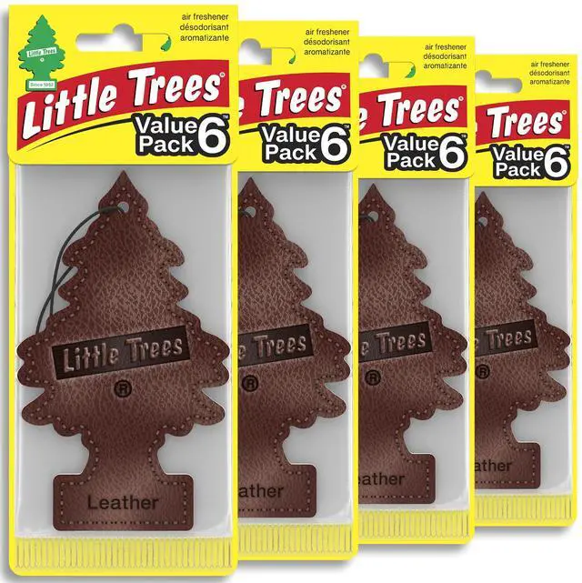 Main image of Car Air Freshener | Hanging Tree Provides Long Lasting Scent for Auto and Home | Leather, 24 Air Fresheners