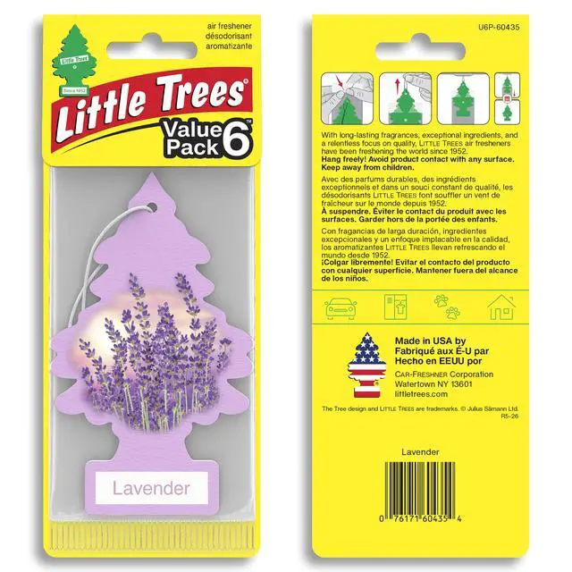 Alt view image 2 of 7 - Car Air Freshener | Hanging Tree Provides Long Lasting Scent for Auto and Home | 24 Air Fresheners |Lavender