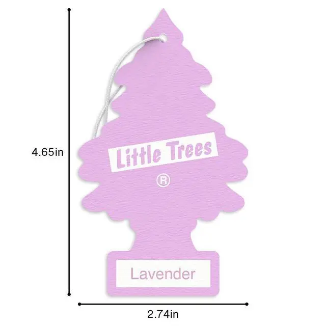 Alt view image 6 of 7 - Car Air Freshener | Hanging Tree Provides Long Lasting Scent for Auto and Home | 24 Air Fresheners |Lavender