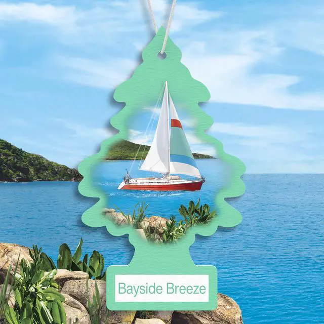 Alt view image 3 of 7 - Car Air Freshener | Hanging Tree Provides Long Lasting Scent for Auto and Home | 24 Air Fresheners |Bayside Breeze