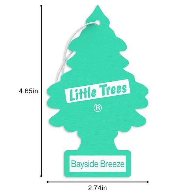 Alt view image 6 of 7 - Car Air Freshener | Hanging Tree Provides Long Lasting Scent for Auto and Home | 24 Air Fresheners |Bayside Breeze