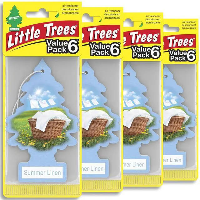 Main image of Car Air Freshener | Hanging Tree Provides Long Lasting Scent for Auto and Home | 24 Air Fresheners |Summer Linen