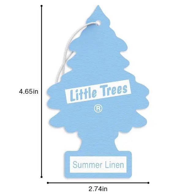 Alt view image 6 of 7 - Car Air Freshener | Hanging Tree Provides Long Lasting Scent for Auto and Home | 24 Air Fresheners |Summer Linen