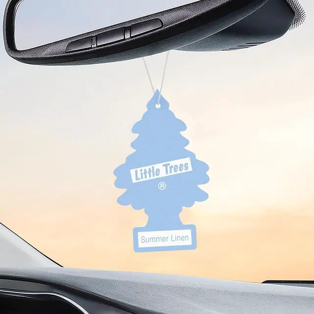 Alt view image 5 of 7 - Car Air Freshener | Hanging Tree Provides Long Lasting Scent for Auto and Home | 24 Air Fresheners |Summer Linen