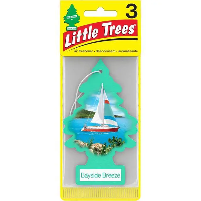 Alt view image 2 of 7 - Cardboard Hanging Car, Home & Office Air Freshener, Bayside Breeze (Pack of 6)