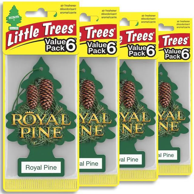 Main image of Car Air Freshener | Hanging Tree Provides Long Lasting Scent for Auto and Home | Royal Pine, 24 Air Fresheners