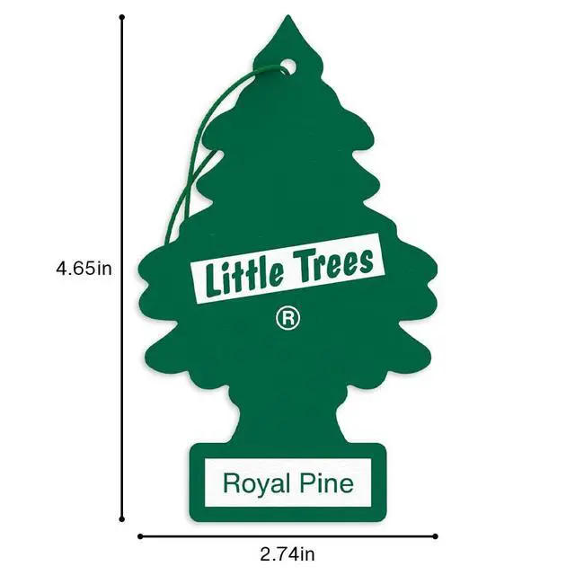 Alt view image 6 of 7 - Car Air Freshener | Hanging Tree Provides Long Lasting Scent for Auto and Home | Royal Pine, 24 Air Fresheners