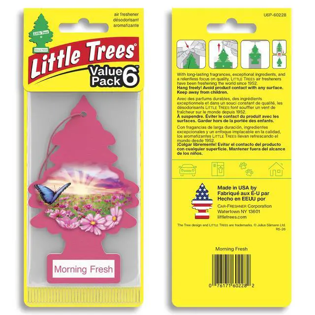 Alt view image 2 of 7 - Car Air Freshener | Hanging Tree Provides Long Lasting Scent for Auto and Home | 24 Air Fresheners |Morning Fresh