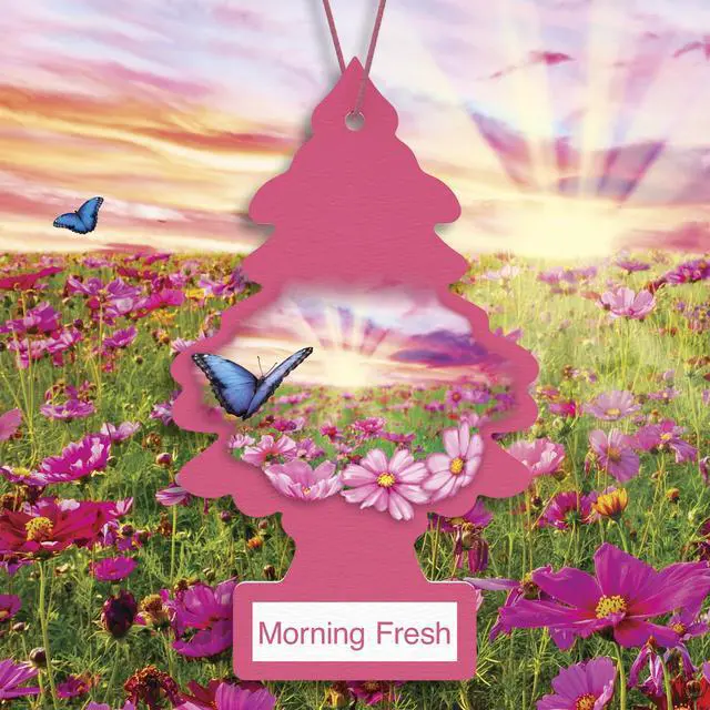 Alt view image 3 of 7 - Car Air Freshener | Hanging Tree Provides Long Lasting Scent for Auto and Home | 24 Air Fresheners |Morning Fresh