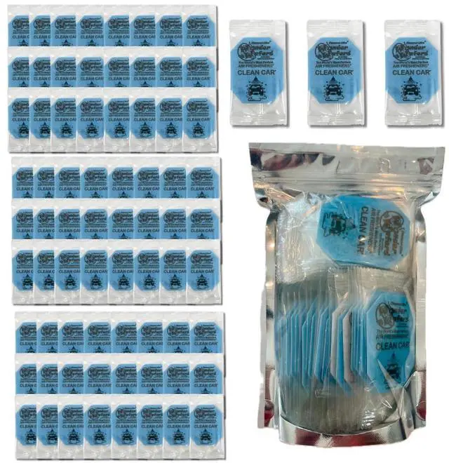 Main image of Wonder Wafers 75 Count Air Fresheners Individually Wrapped, Clean Car Fragrance