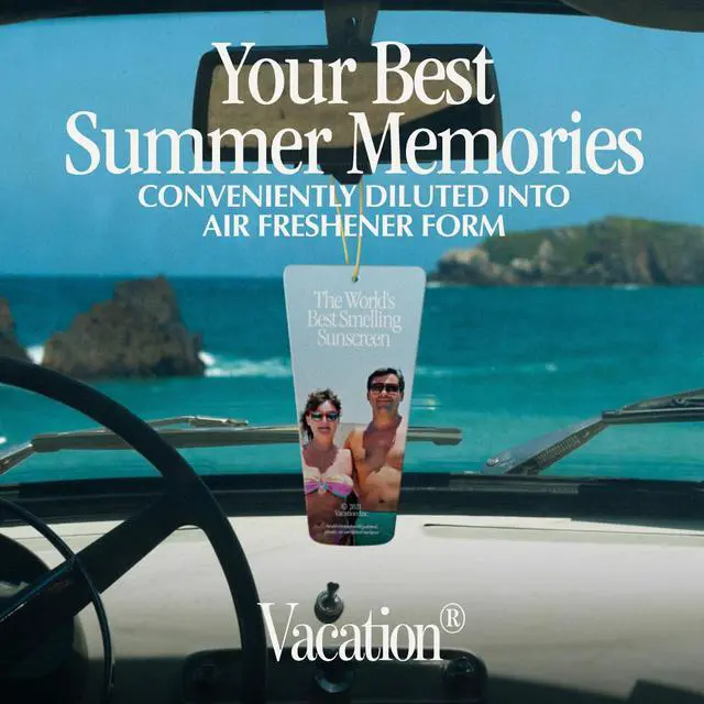 Alt view image 6 of 6 - Car Air Freshener, Pack of 3 - Hanging Air Freshener for Car, Home and Office, Vacation by Vacation Sunscreen Signature Scent, Long-Lasting Deodorizer