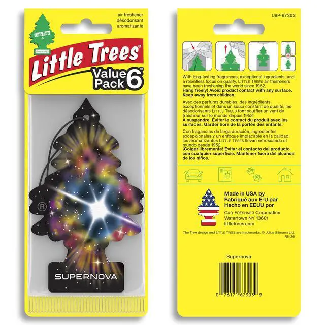 Alt view image 2 of 7 - Car Air Freshener | Hanging Tree Provides Long Lasting Scent for Auto and Home | 24 Air Fresheners |Supernova