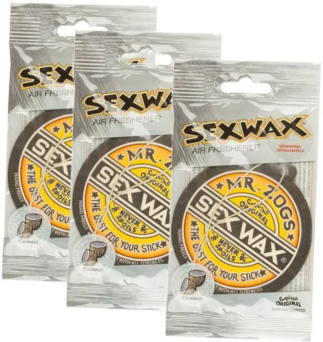 Main image of Sex Wax Air Freshener (3-Pack, Coconut) (Limited Edition)