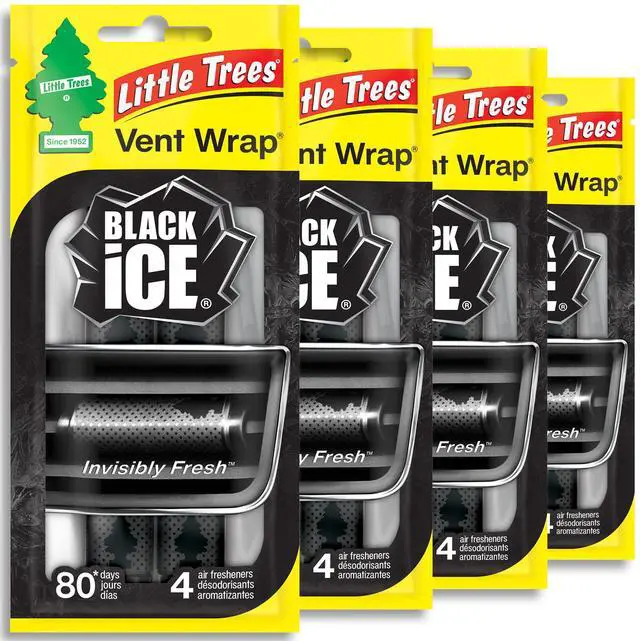 Main image of Car Air Freshener | Vent Wrap Provides Long Lasting Scent, Invisibly Fresh | 16 Air Fresheners | Black Ice