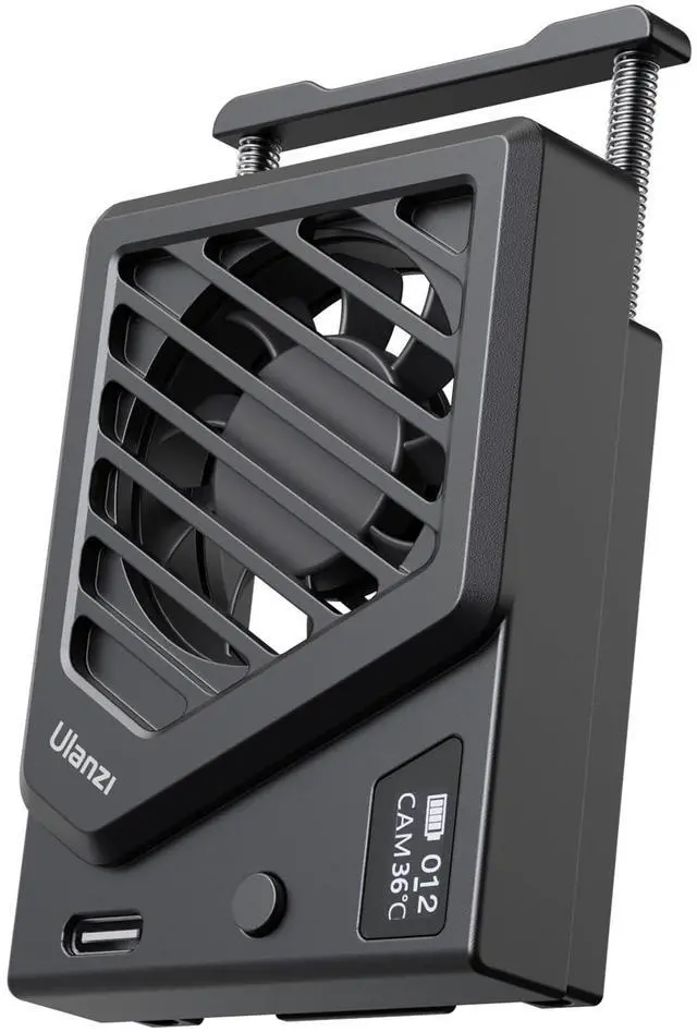 Main image of Upgrade Camera Cooling Fan, Flexible Adjustment Spring Mount, Black