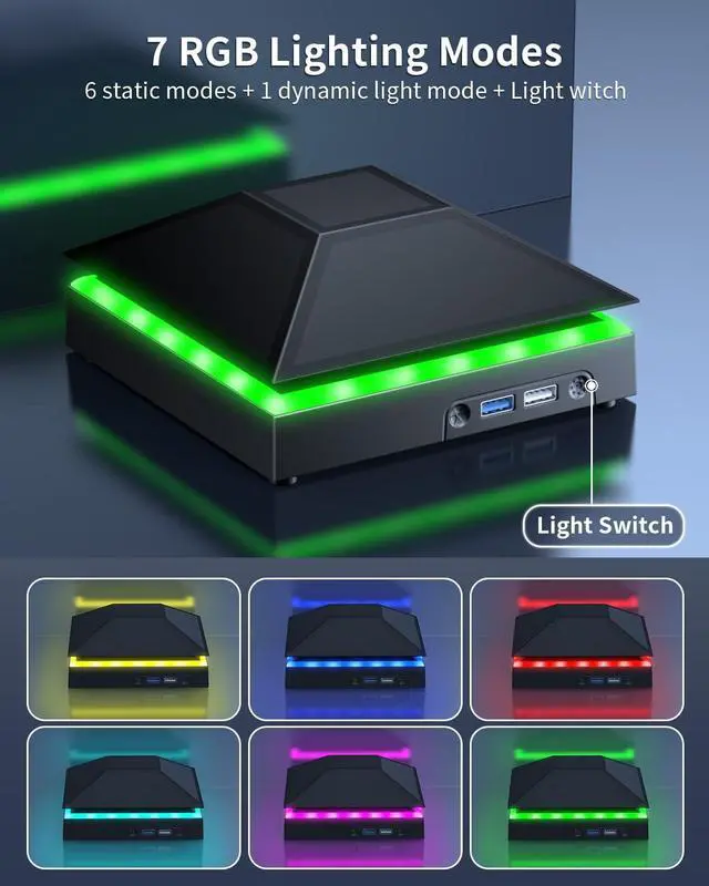 Alt view image 4 of 7 - Cooling Fan Dust Proof for Xbox Series X Console with Colorful Light