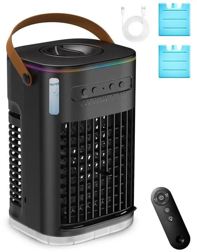 Main image of Mini Air Conditioner for Car, 2Ice packs & 1.2L Water Tank