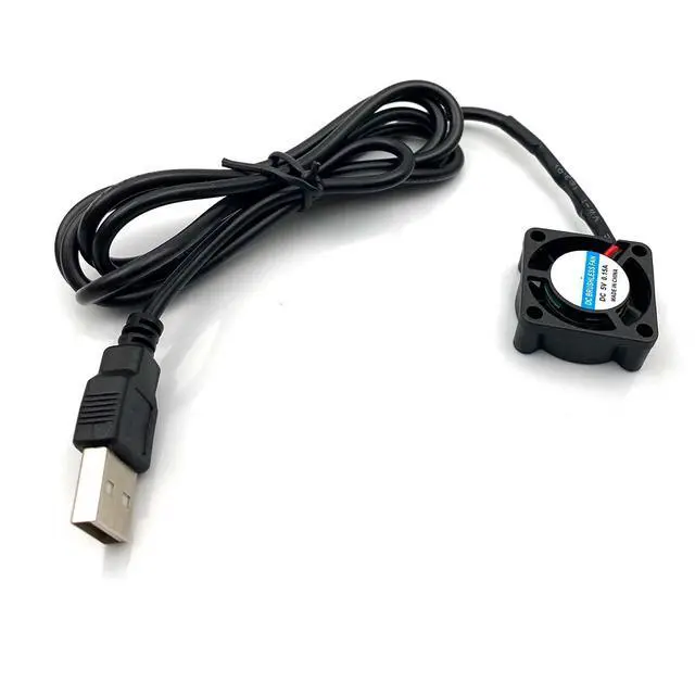 Alt view image 2 of 6 - 2pcs USB 5V DC Fan 2510 Small 2 pin Cooling Cooler Computer 25mm X 10mm (25x25x10)