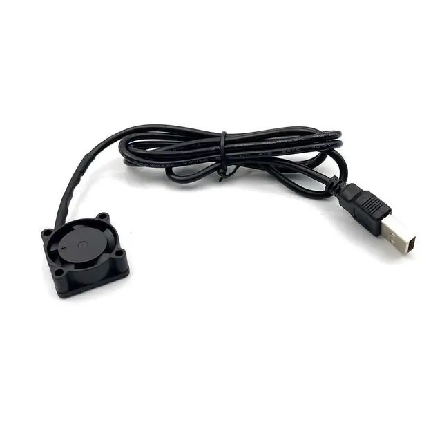 Alt view image 3 of 6 - 2pcs USB 5V DC Fan 2510 Small 2 pin Cooling Cooler Computer 25mm X 10mm (25x25x10)