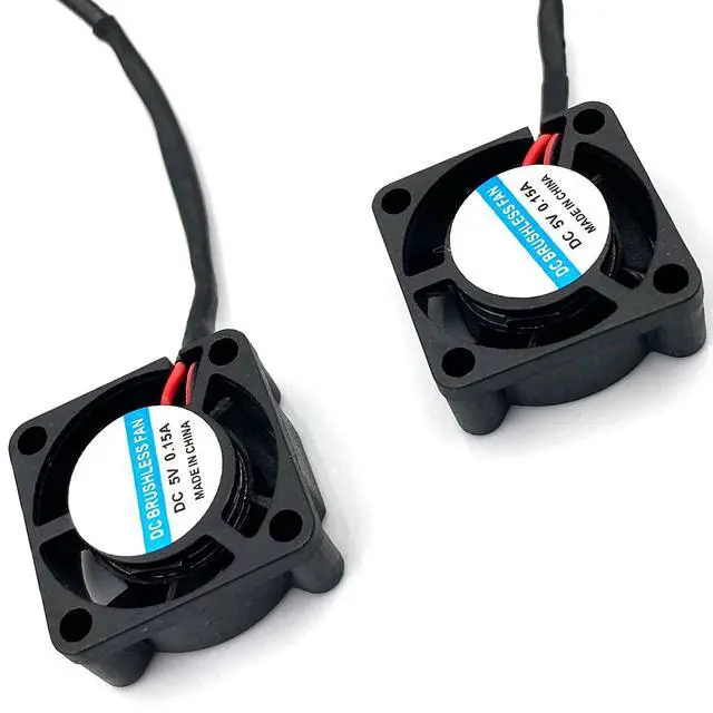 Alt view image 4 of 6 - 2pcs USB 5V DC Fan 2510 Small 2 pin Cooling Cooler Computer 25mm X 10mm (25x25x10)
