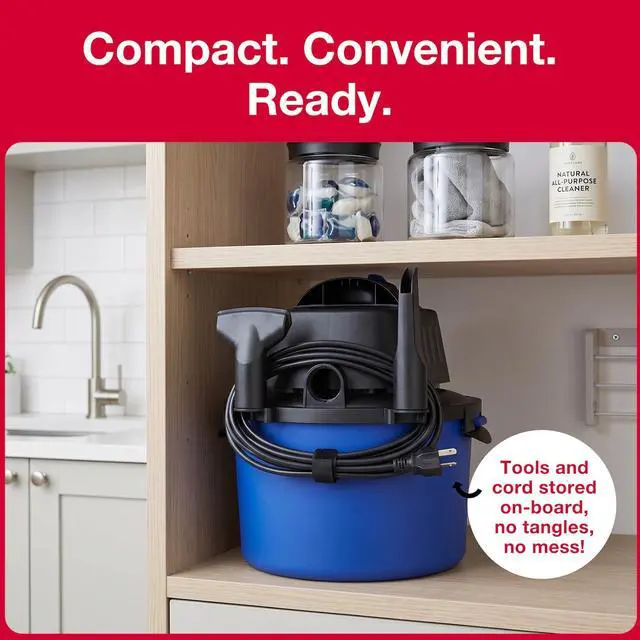 Alt view image 5 of 7 - WD-2L Wet Dry Vacuum Cleaner, Home Car Garage Workshop, 2.0 PHP