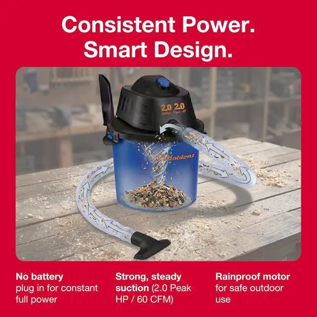 Alt view image 6 of 7 - WD-2L Wet Dry Vacuum Cleaner, Home Car Garage Workshop, 2.0 PHP