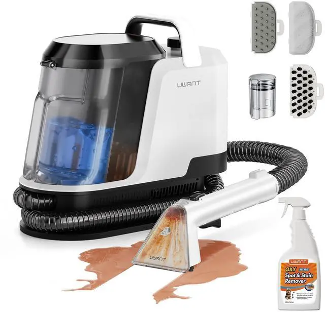 Main image of Upholstery Cleaner Machine with 18Kpa Suction Portable Carpet Cleaner Machine for Cars, Pets with Pet Pro Solution and Self Cleaning Tools Set of 1 for Spot, Rug, Couch