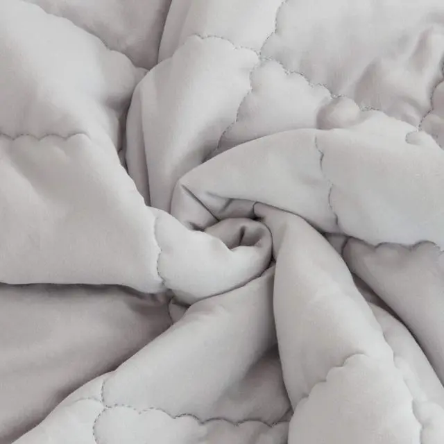 Alt view image 2 of 7 - Toddler Down Alternative Comforter, 39 x 47, Light Grey