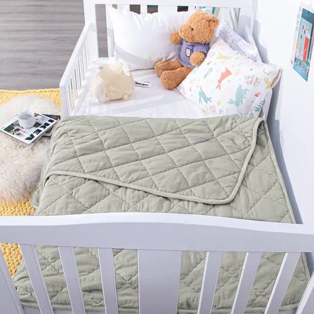 Alt view image 5 of 7 - Toddler Down Alternative Comforter, 39 x 47, Light Grey