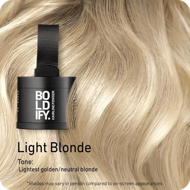 Alt view image 2 of 7 - Hairline Powder, Root Touch Up Hair Color Light Blonde 4g