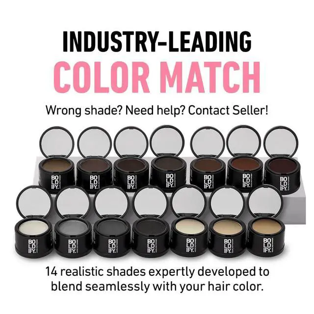Alt view image 3 of 7 - Hairline Powder, Root Touch Up Hair Color Light Blonde 4g