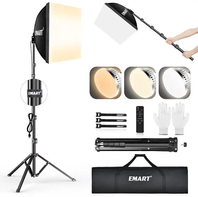 Main image of Softbox Lighting Kit 85W 16"x16" Soft Box for Photography Light 1Pack