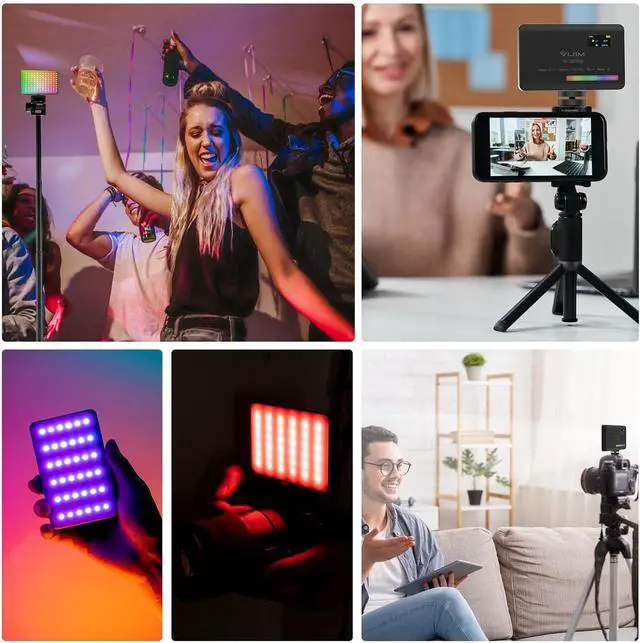 Alt view image 7 of 7 - Vl120 Led On Camera Video Light Bi-Color Led Soft Panel Fill Light