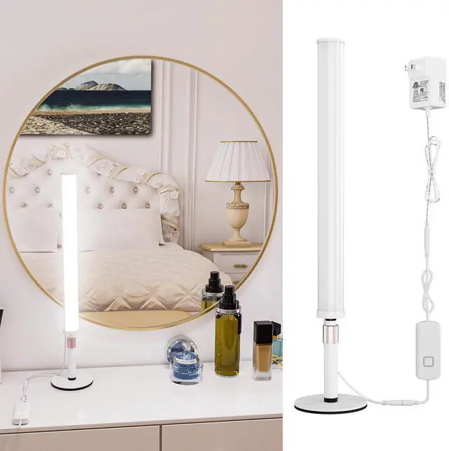 Main image of LED Vanity Lights for Mirror, Dimmable and Color Temperature Changeable LED Makeup Lights, Height Adjustable 24V Fill Light for Selfie, Photography, Video Recording Conference Lighting