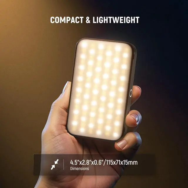 Alt view image 7 of 7 - Entry Level Version Phone Selfie Light for iPhone, 2500-9000K CRI80 2000mAh Rechargeable Plastic Clip on Makeup Streaming Recording Laptop Computer Video Conference Fill Lighting, N15