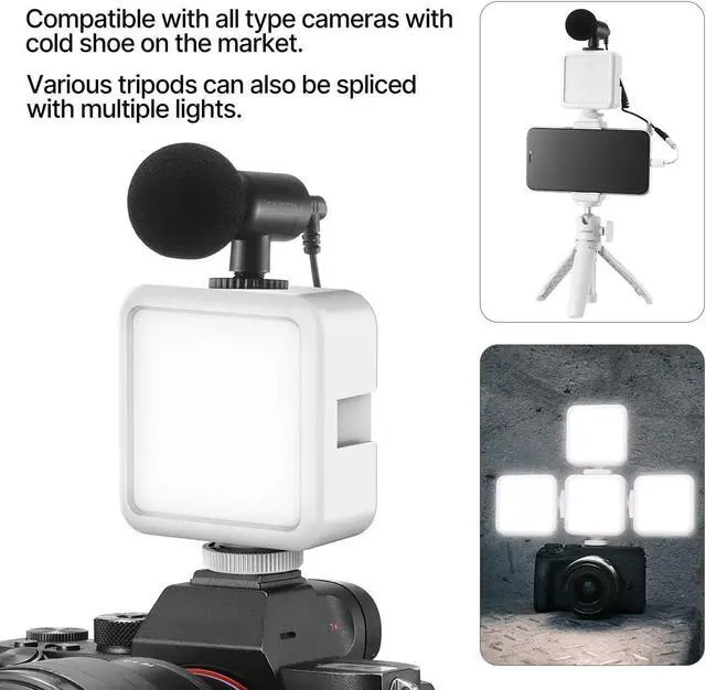 Alt view image 3 of 7 - VL49 Mini LED Video Fill Light, 2000mAh Rechargeable Camera Light