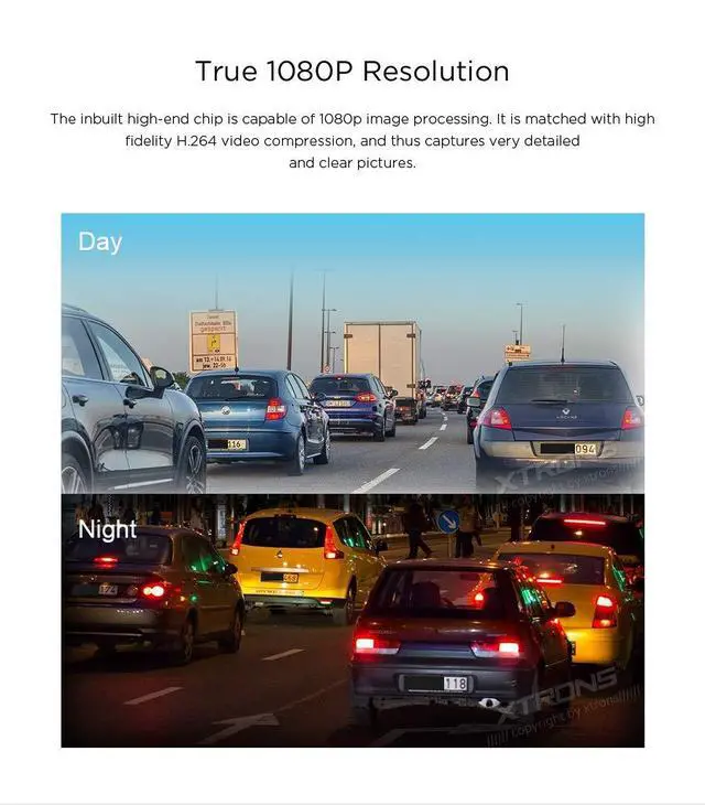 Alt view image 3 of 7 - Full HD 1080P Car DVR Road Video Recorder Dash Camera Car Driving Recorder with 140° Wide Angle, Loop Recording