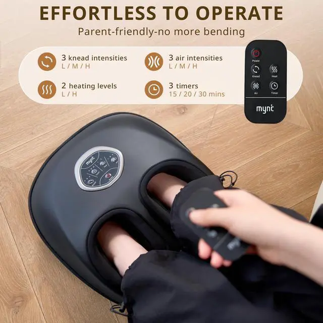 Alt view image 5 of 7 - Shiatsu Foot Massager with Heat FSA Eligible HSA 2026 Upgraded
