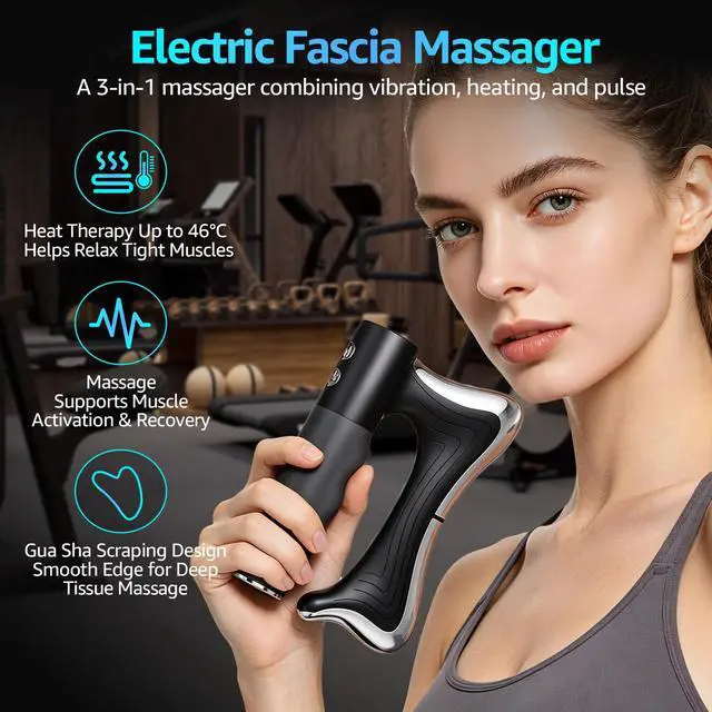 Alt view image 5 of 7 - Heated Muscle Scraper Tool, Electric Fascia Scraper with Heat