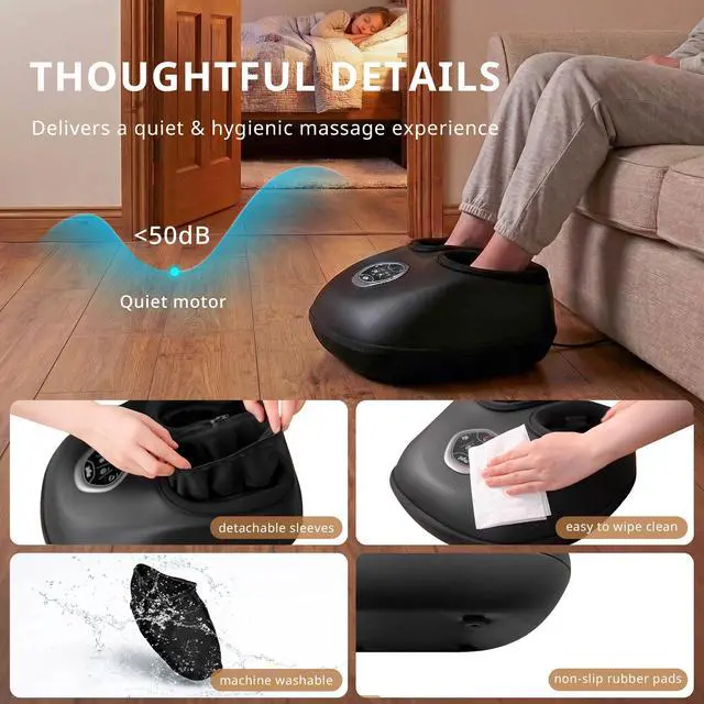 Alt view image 6 of 7 - Shiatsu Foot Massager with Heat FSA Eligible HSA 2026 Upgraded