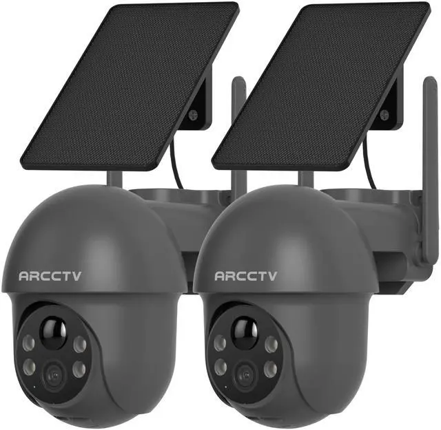 Main image of Solar Cameras Wireless Outdoor for Home Security, 2 Pack