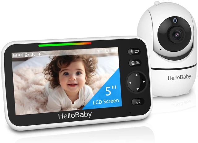 Main image of No WiFi Baby Monitor Camera and Audio HB6550, 5" Video Screen | Trusted by 10M+ Families, 30H Battery, PTZ, Private No-WiFi, Night Vision, 1000ft, Easy Setup, 2-Way Talk, VOX, Travel Ready