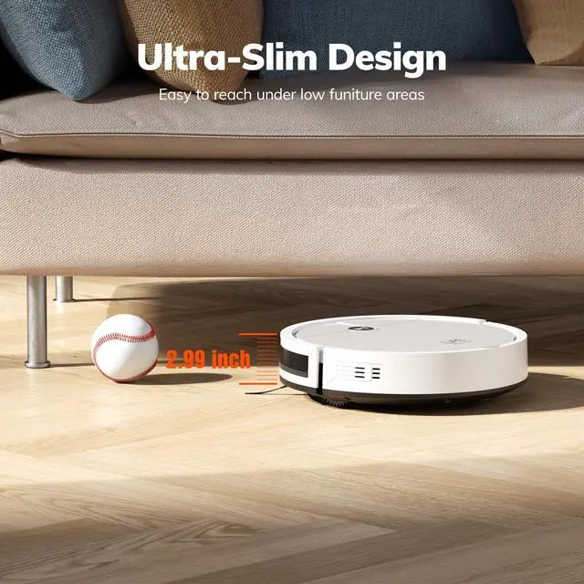Alt view image 6 of 7 - V2 Robot Vacuum Cleaner, Tangle-Free Suction