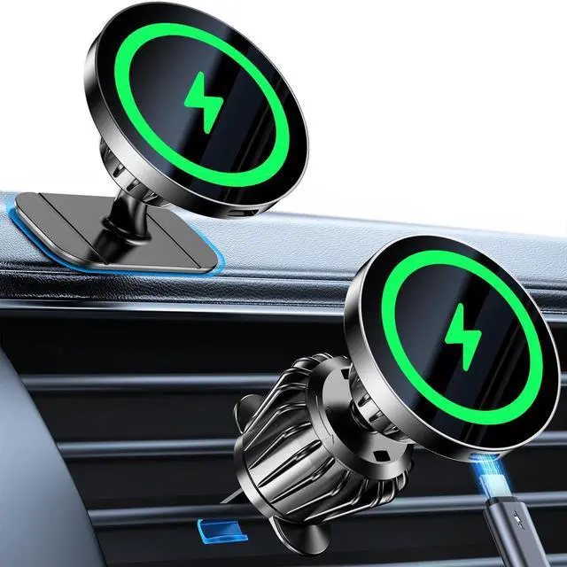 Main image of for MagSafe Car Mount ChargerStronger MagnetsMagnetic Wireless Car Charger with Dashboard Pad Mounting Phone Holders for Your Car Accessories for Women Men Car Mount for iPhone 17 16 15 14