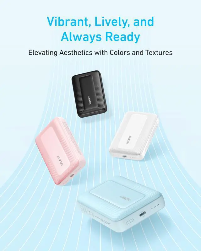 Alt view image 6 of 6 - Zolo Magnetic Power Bank, Compact 10,000mAh Wireless Portable Charger with 30W Max Fast Charging, Skin-Friendly and Durable Battery Pack, for iPhone 16/15/14 Series, AirPods, and More